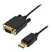 MCL Câble DisplayPort mâle / VGA mâle
