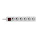 LINDY Mains 6 way gang socket switch FR