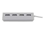 TNB Hub 4 Ports USB 2.0 Selfpowered Compatible Pc/Mac Aluminium Finish