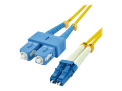 MCL SC/LC duplex singlemode 9/125 OS2 optical fiber - 15m