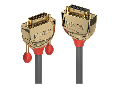 LINDY 2m DVI-D Dual Link extension cable Gold Line 24+1