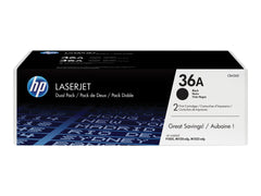 HP 36AD original LaserJet Toner cartridge CB436AD black standard capacity 2 x 2000 pages 2-pack