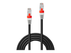 LINDY S/FTP Cat.6A Cable Black 0.5m LOSH incl. Testprotocol