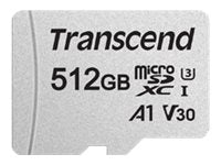 TRANSCEND 512Go microSD avec adaptateur SD UHS-I U3 A1 pour smartphone / tablette
