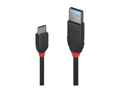 LINDY 1m USB 3.1 Type A to C Cable 3A Black Line