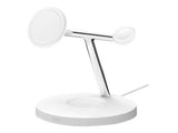 BELKIN BOOST CHARGE PRO MagSafe 3-in-1 Charging Stand Watch fast charge w PSU EU Power Supply White