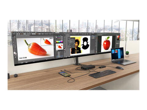 I-TEC USB 3.0/USB-C/Thunderbolt 3x 4K Docking Station 3xHDMI 2xDP GLAN 2xUSB-C 2xUSB 3.0 3.5mm Combo Audio/Mic PD 100W