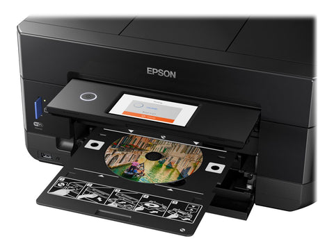 EPSON Expression Premium XP-7100 Small-in-One MFP colour ink-jet A4 11ppm copy 15.8ppm print USB 2.0 Gigabit LAN Wi-Fi black