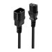 LINDY 0.5m IEC C14 to IEC C13 Mains Cbl