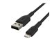 BELKIN Câble Lightning USB-A 0.15m noir