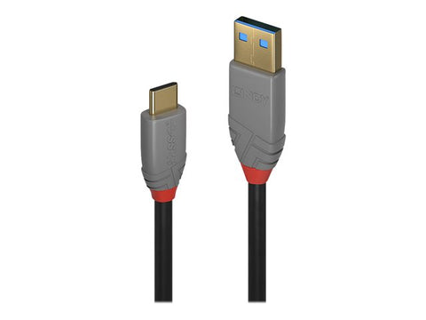 LINDY Câble USB 3.1 type C A 5A Anthra