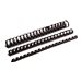 FELLOWES Plastic Comb 25mm Black A4 50PK
