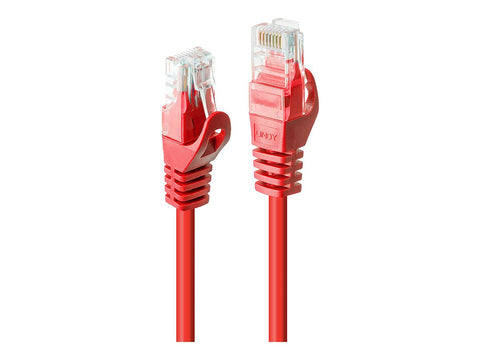 LINDY Basic Cat.6 U/UTP Cable Red 0.3m