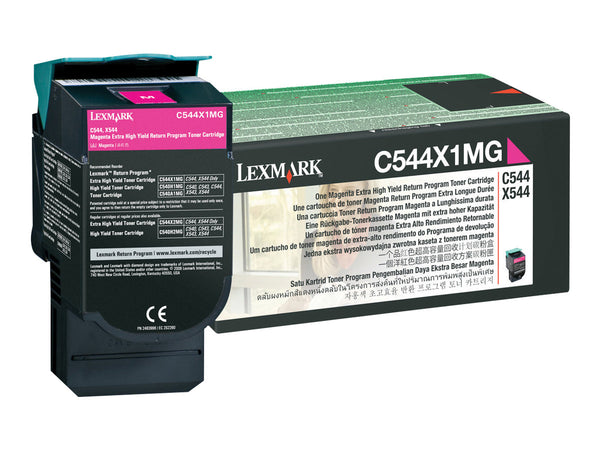 LEXMARK C54X, X54x cartouche de toner magenta très haute capacité 4.000 pages pack de 1 retour programme