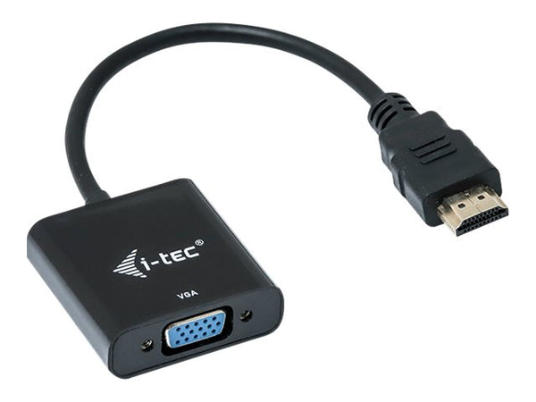 I-TEC Adapter HDMI to VGA resolution Full-HD 1920x1080/60Hz Cable 15cm gilded HDMI-connector