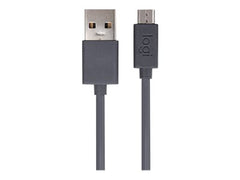 LOGI USB-A to micro chrg. cable GRPH