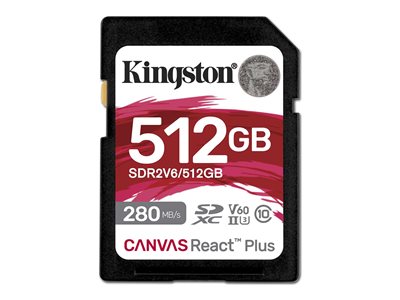 KINGSTON 512Go Canvas React Plus SDXC