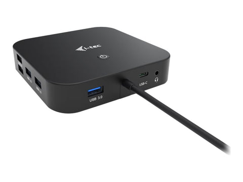 I-TEC USB-C Dual Display MST DS 2xDP 1xGLAN 3xUSB 3.1 2xUSB 2.0 1xUSB-C-DatA 1xAudio/Mic Jack 1x100W USB-C PD + Charger 112W