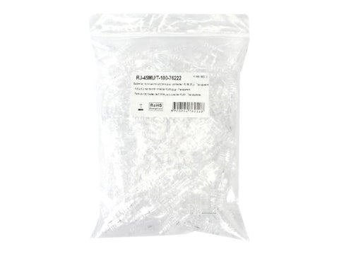 MCL 100 x 6.5 mm boot for modular RJ45 plug Transparent