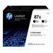 HP 87X LaserJet Toner cartouches Noir 2p