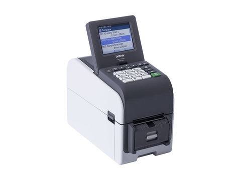BROTHER 2p label printer USB connection 203dpi Ethernet Battery Possible touch screen
