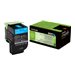 LEXMARK 80C20C0 return toner cyan