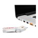 LINDY Clé USB et 4 bloqueurs de ports
