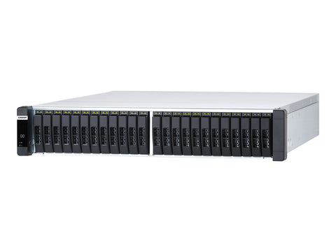 QNAP ES2486dc-2142IT-96G 24-Bay Enterprise ZFS NAS SAS 12G/6G Xeon D-2142IT 96Go RAM 7-LAN 4 SFP+ 3 RJ45 for Each Controller