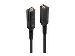 LINDY 70m Fibre Optic Hybrid Micro-HDMI 18G Cable with Detachable HDMI & DVI Connectors