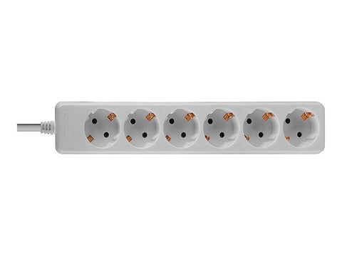 LINDY Mains 6 way gang socket