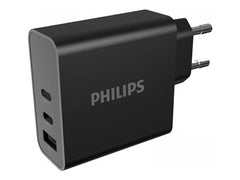 PHILIPS Chargeur secteur 65W 2 ports USB