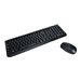 MCL Kit clavier souris sans fil - Noir