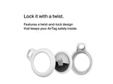 BELKIN Airtag Protection avec porte-clés Blanc