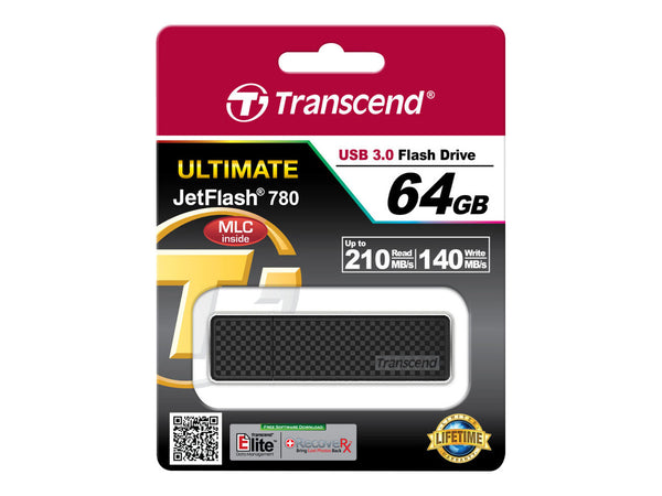 TRANSCEND 64Go Clé USB USB3.1 Gen 1- Haute Performance/ Endurance puce MLC