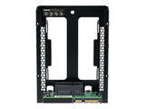 QNAP 3.5p SATA to dual 2.5p SATA drive adapter up to 9.5mm 2.5p drive height support HW RAID 0/1 JBOD Individual disk modes