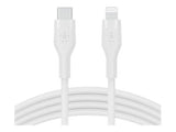 BELKIN Câble USB-C vers Lightning Silicon 2m Blanc
