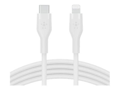 BELKIN Câble USB-C vers Lightning Silicon 2m Blanc