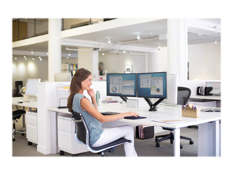 FELLOWES Bras porte écran double Platinium Série