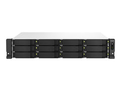 QNAP TS-1264U-RP-8G 2U 12-Bay rackmount NAS Intel Celeron N5095 quad-core 8Go onboard not expandable 12x3.5/2.5 SATA 2x300W r PS
