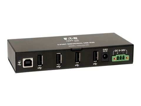 EATON TRIPPLITE 4-Port Industrial-Grade USB 2.0 Hub 15kV ESD Immunity Metal Housing Mountable