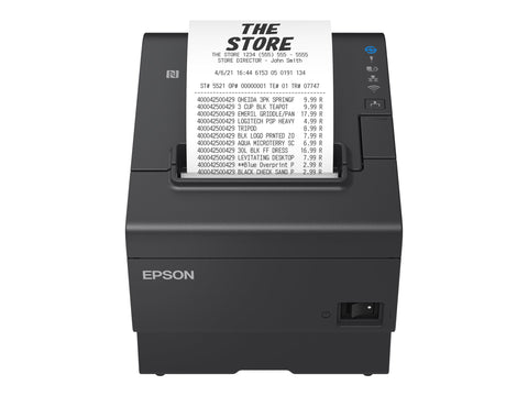 EPSON TM-T88VII 112 High-speed receipt printer USB Ethernet Serial PS Black