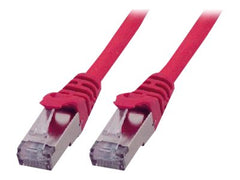 MCL CAT6A S/FTP LSZH Patch cable - 3m Red