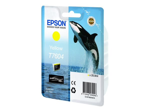 EPSON 5LB T7604 ink cartridge yellow high capacity 25 9ml 2127 pages 1-pack