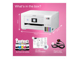 EPSON EcoTank ET-2856 MFP colour ink-jet refillable A4 10.5ppm print 100 sheets USB Wi-Fi white