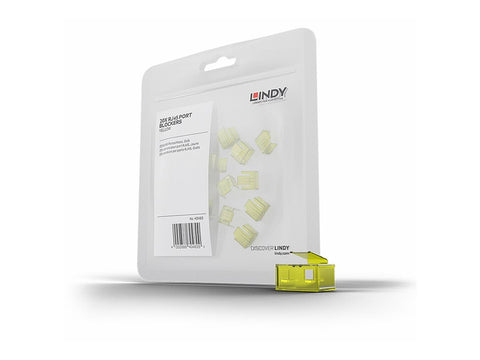 LINDY Kit dextension pour verrous RJ45 20 pièces jaune