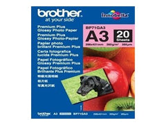 BROTHER BP-71GA3 brillant photo inkjet 260g/m2 A3 20 feuilles pack de 1