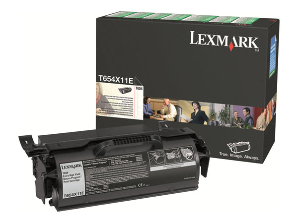 LEXMARK T654 cartouche de toner noir très haute capacité 36.000 pages pack de 1 retour programme