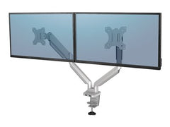 FELLOWES Bras Porte-Ecrans Double Gris