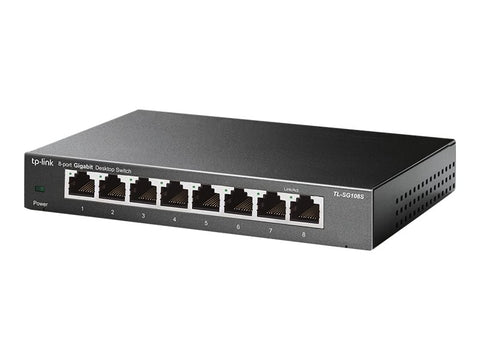 TP-LINK TL-SG108S 8-Port Desktop Gigabit Ethernet Switch Steel Case