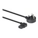 LINDY 1m UK 3 Pin to Right Angled IEC